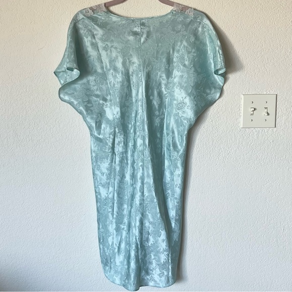 Vintage retro pastel floral lace trim lingerie nightgown - Picture 3 of 5